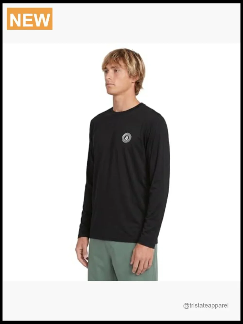 Men's Long Sleeve Rashguard UPF 50+ Sun Protection Quick-Dry Swim Shirt